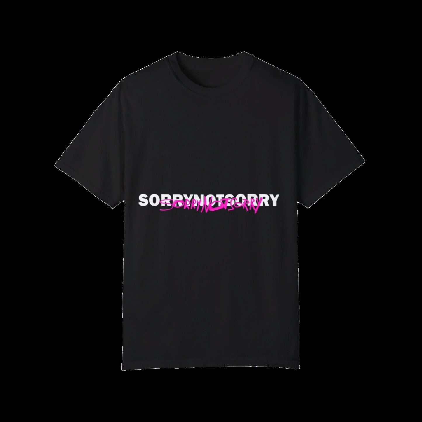double sorry black t-shirt