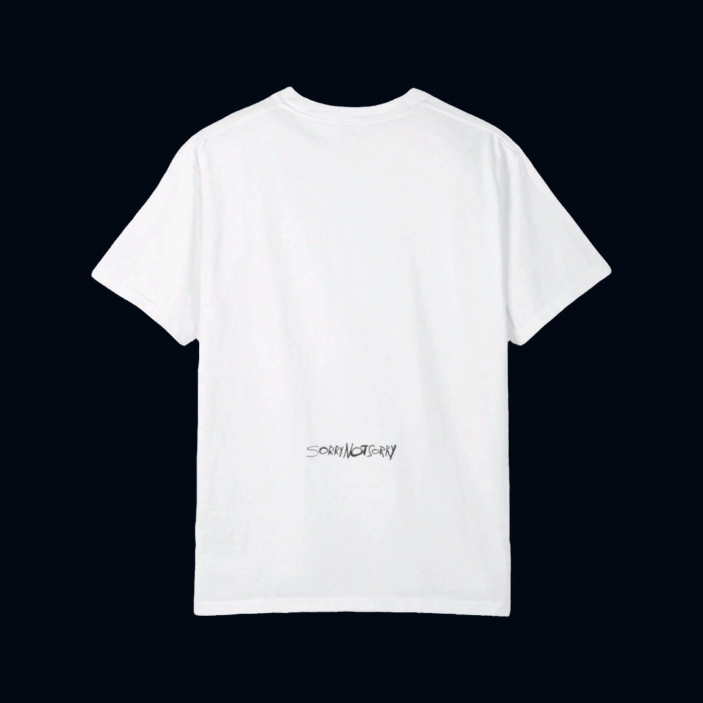 double sorry white t-shirt