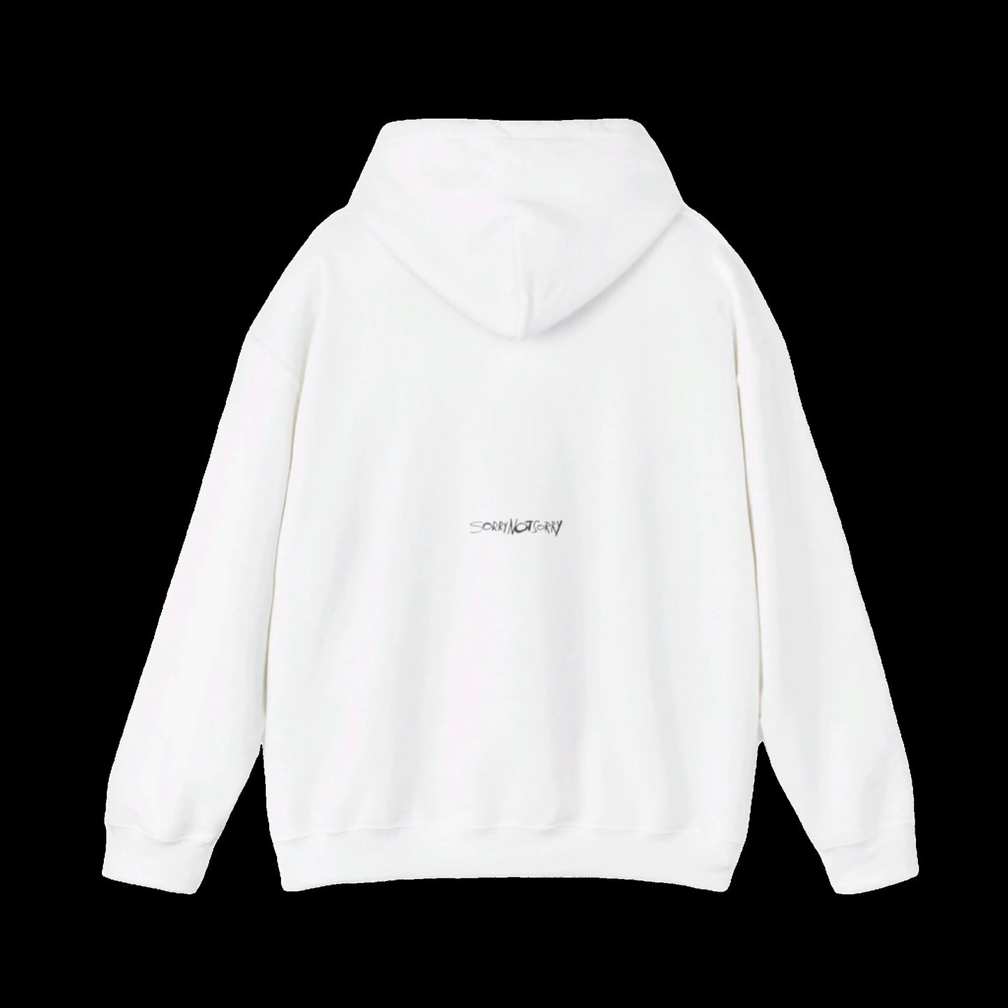 cash sorry white sweatshirt