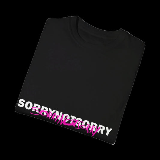 double sorry black t-shirt