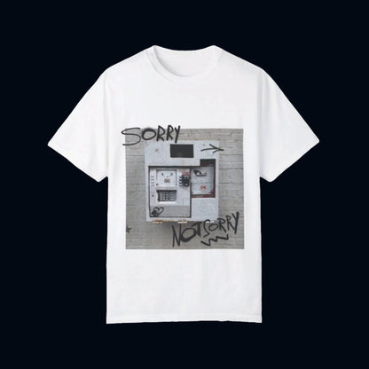 cash sorry white t-shirt