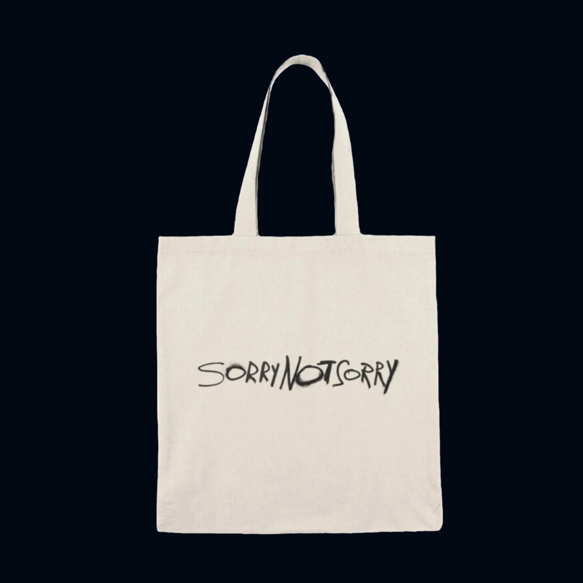 unique streetstyle graffiti sorry not sorry band tote bag