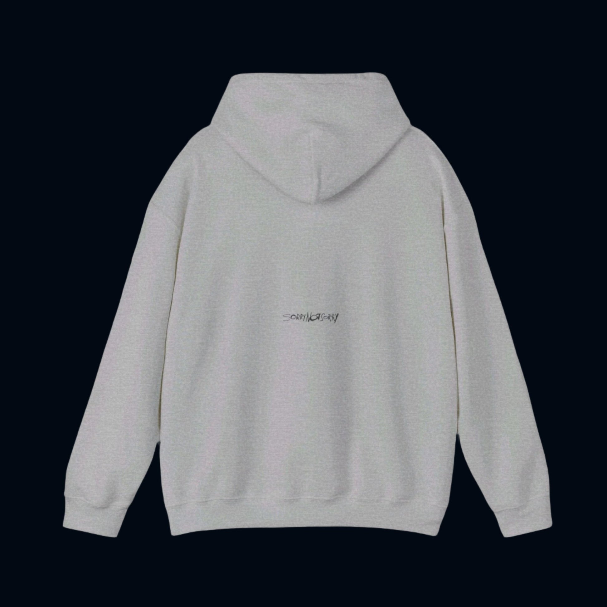 unique streetstyle graffiti sorry not sorry band hoodie sweatshirt in grey